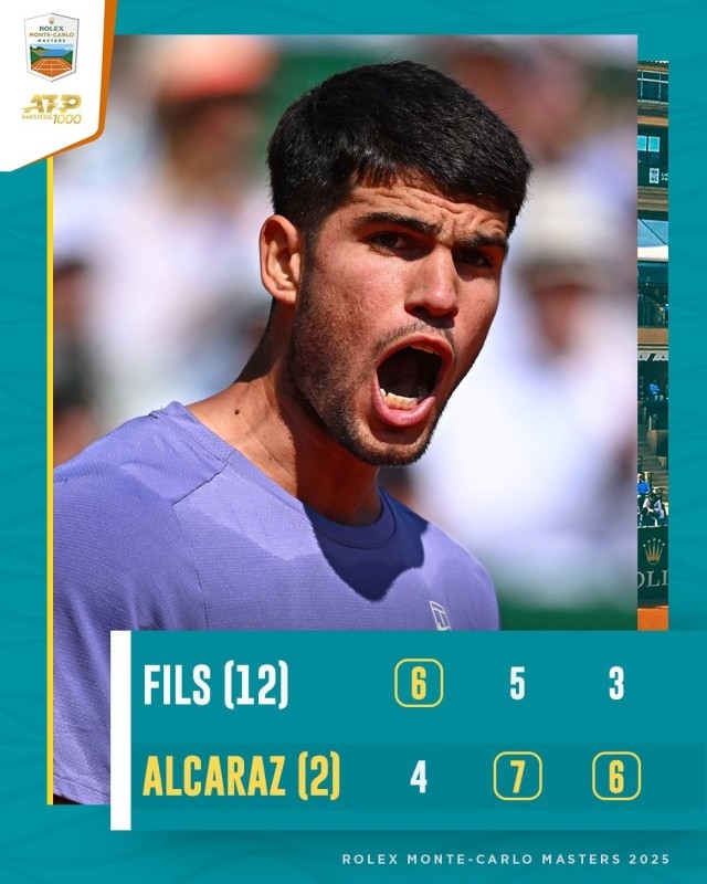 蒙特卡洛大师赛鏖战美网,阿尔卡拉斯扛起全队 蒙特卡洛大师赛鏖战美网,阿尔卡拉斯扛起全队